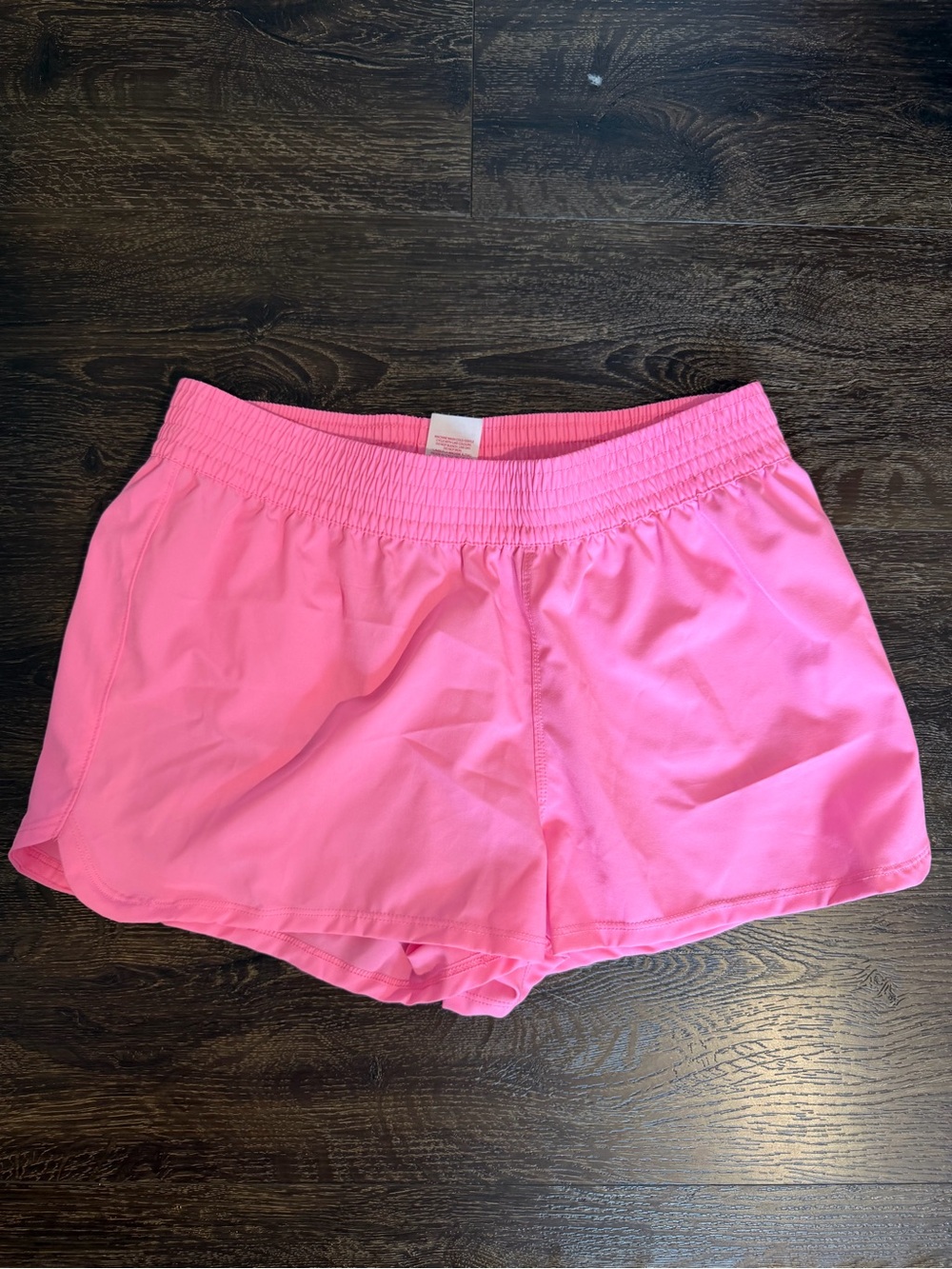 No Boundaries Pink Womenβs Athletic Shorts - Elastic Waistband